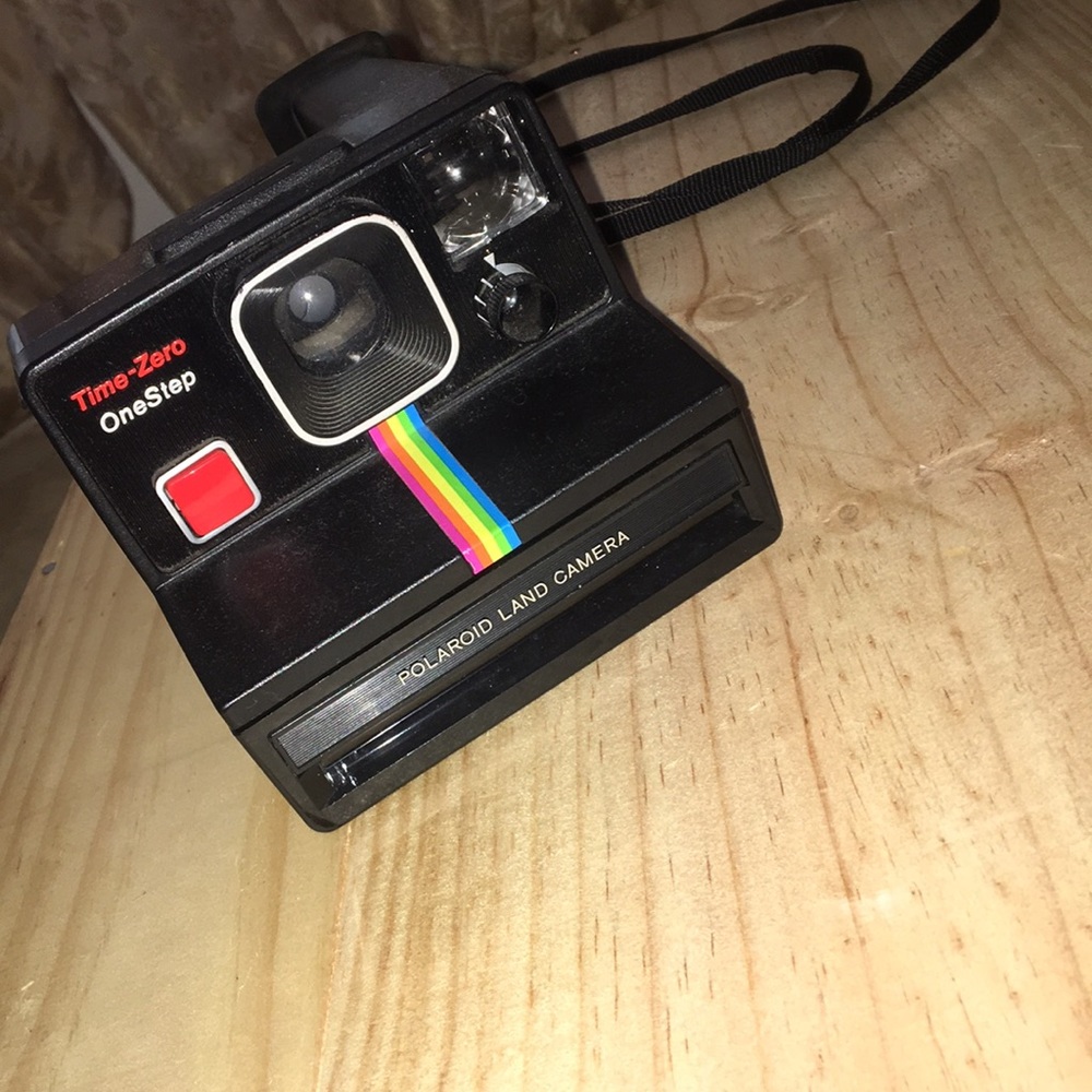 1990 polaroid land camera - time-zero one step